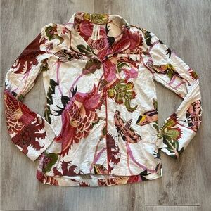 Anthropologie Raphael Balme Pajama Long Sleeve Top